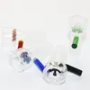 2Pcs 14mm 18.8mm Snowflake Filter Glass Bowls for Glass Water Pipes and Bongs Ash Catcher Glass smoking Bowl