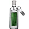 14mm Honeycomb Ash catcher 18 mm joints green blue clear ash catchers cheap thick bubbler for bong pipes hookahs