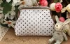 Moda mista Hot Vintage colorido dot coin bolsa titular chave da lona bolsa hasp pequenos presentes saco de embreagem bolsa EWT022