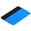Squeegee Car Film Tool Vinyl Blue Plastic Scraper Squeegee With Soft Felt Edge Window Glass Decal Applicator