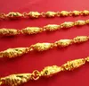 Modische, nicht verblassende, 18 Karat vergoldete Buddha-Perlen-Gliederketten-Halskette für Herren