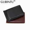 Clipes Gubintu de Moda de Nova Pu dinheiro Stainless Steel Money Clip famosa marca Money Clip carteiras com moeda do bolso e porta-Id