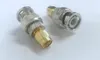 Adaptador de conector RF coaxial, 2 uds., chapado en oro, SMA macho a BNC macho