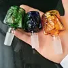 Glass Smoking Pipes Manufacture Hand-blown hookah Bongs New Colorful Ghost Face Bubble Head