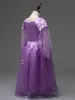 Baby Girl Children Kids Cosplay Dresses Rapunzel Costume Princess Wear Perform Clothes purple princess dress for kids
