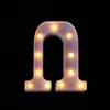 Luce a LED in plastica 26 Lettere inglesi Tipo di lampada alfabeto a lume Colore bianco caldo Luci notturne ZA4920 di alta qualità