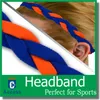 2017 Personalizado Triplo Trançado Esportes Headband com APERTO NÃO-SLIP para Corrida de Futebol Softball Basquete Voleibol Crossfit Yoga para meninas wome