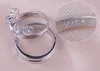 HYWo Marcas 1 Par Prateado Príncipe Princesa Coroa CZ Cristal Promise Anel Set Par para Os Amantes Casal Anéis para Mulheres Homens