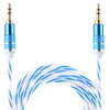 Cable de audio estéreo de 3.5mm AUX auxiliar de doble color Cable auxiliar de cables de doble color Jack Macho a macho M / M 1M / 3FT para Samsung Mobile Phone 200pcs No Package