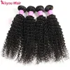 Top Top Malaisien Péruvien Brésilien Crépus Bouclés Remy Extensions de Cheveux Humains Humide Ondulés Weave Bundle Offres Péruvienne Malaisienne Indienne Cheveux Trames