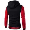 Wholesale- New Jacket Men Veste Homme 2016 Fashion Hooded Design Mens Slim Fit College Baseball Jacket Casual  Bomber Varsity Jacket