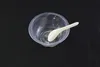 3000 Pieces Asian Soup Spoons Saimin Ramen White Plastic Spoon Outdoor Disposable Spoons Dining Food Sale Fast Free Shipping