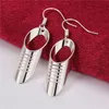 New arrival women's sterling silver plated earring 10 pairs a lot mixed style EME33,fashion plate 925 silver Dangle Chandelier earrings