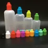 Çocuk geçirmez kapaklı tüm plastik damlalık şişesi boş şişe 3ml 5ml 10ml 15ml 20ml 30ml 50ml 60ml 100ml 120ml Eliquid Bottl7409080