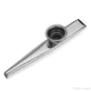 Aluminium Alloy Kazoo Flöjt Harmonica W / 5 Membran Musikinstrument Gåva för barn Musikälskare 6 färger H210741