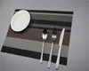 JANKNG4 Pcs/Lot Heat-insulated Tableware Dinner Mat Stripe PVC Placemat Pad Kitchen Dinning Bowl Dish Waterproof Pad Table Mat