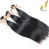 10 "-24" Högkvalitativ 100% brasilianska Virgin Hair Extensions Naturligt hår Weft 3pcs / mycket rakt hår vävar dubbla väft bellahair