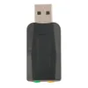 USB 2.0 ~ 3D 마이크 스피커 오디오 헤드셋 사운드 카드 어댑터 PC 노트북 용 새로운 도착 용 5.1