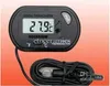 Mini Digital Fish Aquarium Thermometer Tank with Wired Sensor battery included in opp bag Black Yellow color for option Free shipping