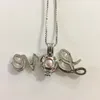 Gabbia per medaglione con parola "Amore" da 18KGP, può contenere un ciondolo con gabbia di perle e gemme di perle, montaggio di gioielli per collane di moda fai-da-te