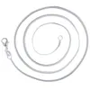 كامل 100pcs/lot 925 Sterling Silver Snake Jewelry Netlace Cains 1.2mm Clasps 16 "/18"/20 "/22"/242557