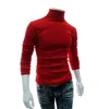 Heren Sweaters 2021 Winter Herfst Mens Turtleneck Black Pullovers Kleding voor Man Katoen Gebreide Trui Mannelijke Pull Hombre XXL1