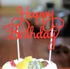 Glitter Happy Birthday Flag Cake Topper Decoration Form