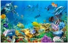 3D papel de parede foto personalizada mural não tecida O submarino World Fish Room Painting Picture 3d Wall Room Murais Wallpaper7510086