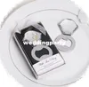 Wholesale 100pcs/lot Wedding favors gifts crystal diamond ring metal beer bottle opener