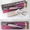 3 Triple Barrel Ceramic Hair Curler Electric Curling Iron Wand Salon Curl Waver Roller Hair Styling Tools 110220V5635685