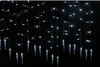 4m * 0.7m 100 LED Sopelka Światła Christmas LED Sopel Sznurka Wróżki Światła do domu Dekoracje ślubne