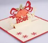 10 stks klokken sneeuwvlok handgemaakte kirigami origami 3D pop-up wenskaarten uitnodiging briefkaart voor verjaardag kerstfeest cadeau