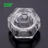 WholeUnique clair Nail Art acrylique cristal verre Dappen plat liquide poudre conteneur Y1078553263