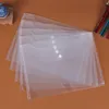 حقيبة ملف A4 مجلدات بلاستيكية شفافة وثيقة عقد الحقائب تخزين الورق مكتب اللوازم المدرسية