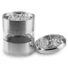 2.5 Inch Aluminum LED Herb Grinder 5 Piece Spice Mill Crusher Free Shipping