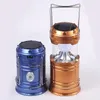 DHL Ny stil bärbar utomhusbelysning LED camping Lantern Solar Collapsible Light Outdoor Lamp Camping Vandring Super Bright Light5889973