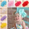 7 Color Kids Baby big bowknot lace Headband kids Girls Cute Bow Hair Band Infant Lovely Headwrap Children Bowknot Elastic Accessories