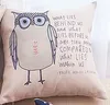 Cartoon Owl Style Pillow Case Colorful Birds Leaf Pillow Cover 45X45CM Square Pillowcases Cute Animal Printing Cushion Cover Kids Gift