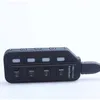 4 Ports USB 3.0 Hub External USB Hubs 5Gbps Speed For PC Laptop With On Off Switch Black