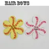 En gros 2016 nouveau Softball ou baseball Fleur Accessoire et pince à cheveux, softball cheveux arcs Hairbow rapide gratuit DHL 100 pcs