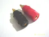 4PCS Gold plated audio speaker binding post 4mm banana jack Adapter