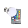 LED 3W RGB küre ampul 16 Renkler RGB ampul Alüminyum 85-265V Kablosuz Uzaktan Kumanda E27 kısılabilir RGB Işık renk değişikliği led ampul