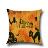 Skräckmönster Halloween Thriller Cat Pillow Cases Halloween Kostym Superstore Linne Kuddehölje Hem Dekorativ kuddefodral Gift Ylcm