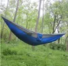 270 * 135cm Multicolor Draagbare Parachute Nylon Stof Hammock Travel Camping Outdoor voor één persoon voor het kamperen hangmatten