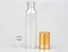 10ml Transparent Glass Spray Bottle Tomt Clear Refillerbar Parfymatomierare med stålboll Bärbara provflaskor B706