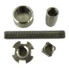 Accesorios para cigarrillos electrónicos GR 2 Ti Nail 14 mm 18 mm Ajustable Domeless Titanium Nail GR2 Titanium Nail 2 en 1