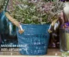 5PCS-PACK Rustic 'Flowers Garden' Bucket Design Mini Маленький металлический суккулентный контейнер для растений с ручками для шпагата -Пант-кастрюли оптом