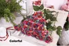 10 sztuk MOQ 7 CM Rainbow Sztuczne Róże Prawdziwe Dotyk Rose Sztuczne Jedwab Kwiaty Kwiatowy Bukiet ślubny Home Party Design Flowers