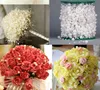 Mode en gros 5 mètres ivoire/blanc/rose ligne de pêche perles artificielles perles chaîne guirlande fleurs décoration de fête de mariage