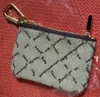 مفتاح الحقيبة Damier الجلود يحمل جودة عالية الكلاسيكية الشهيرة مصمم النساء مفتاح حامل عملة محفظة صغيرة بو الجلود حقيبة البضائع